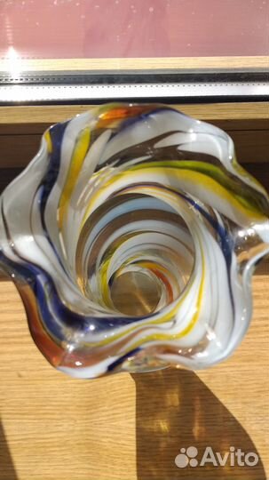 Ваза цветное стекло