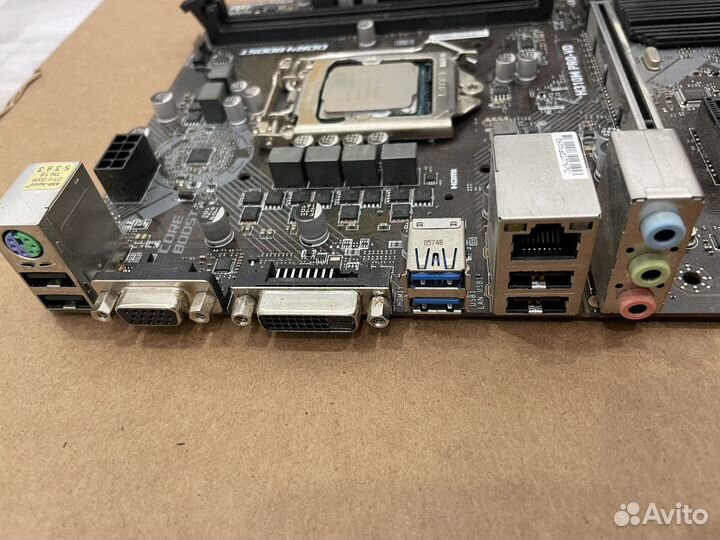 Материнская плата 1151 v2 msi,процессор i3 8100