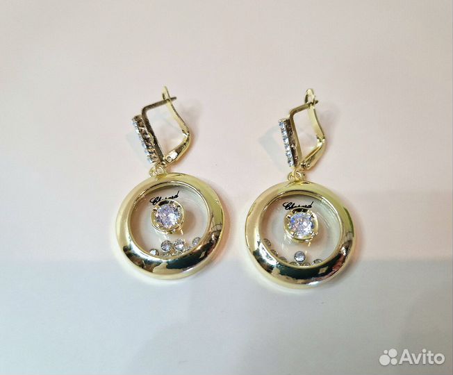 Серьги в стиле chopard