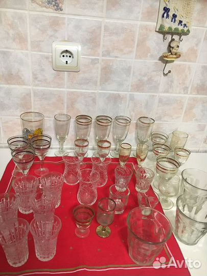 Стекло рюмки, стопки и др. времен СССР