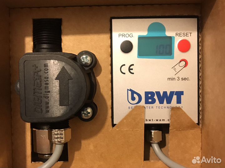 BWT Счетчик расхода воды с LCD дисплеем 3/4
