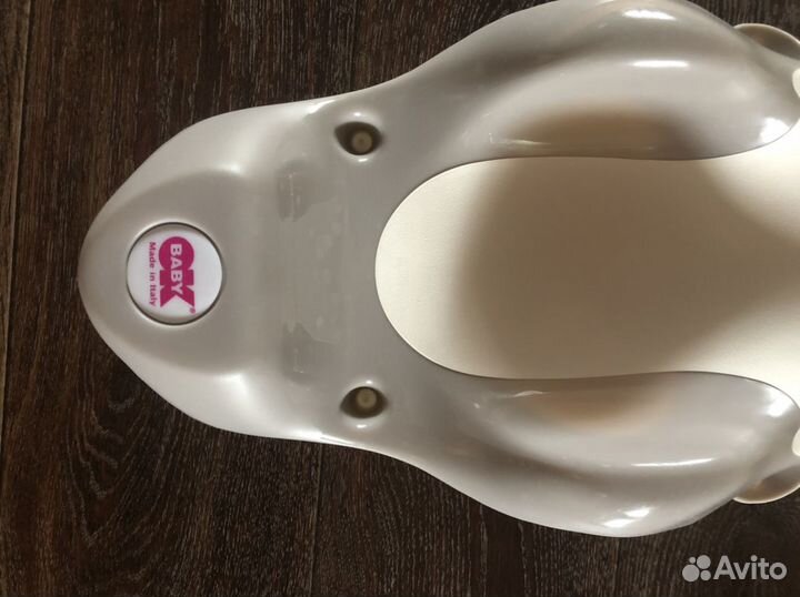 Горка для купания Okbaby Buddy, цвет: светло-серый