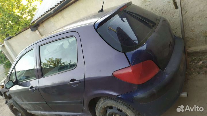 Разбор Пежо 307 1,6л бензин