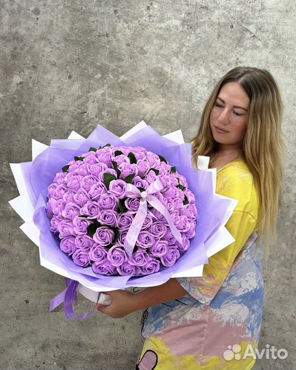 Букет из мыльных роз букет из мыла подарок