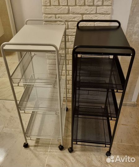 Столик этажерка тележка на колесиках