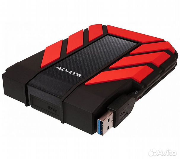 Внешний HDD A-Data HD710 Pro 2Tb, черный/красный
