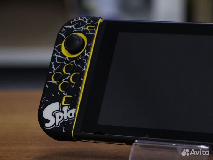 Силиконовый чехол Joy-Con Splatoon 2 Black/White