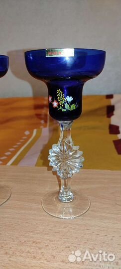 Хрустальные подсвечники СССР ручной работы