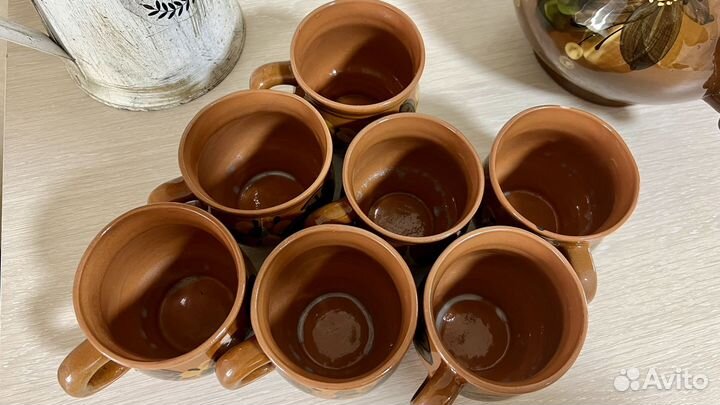 Сервиз Заварочный чайник и чашки