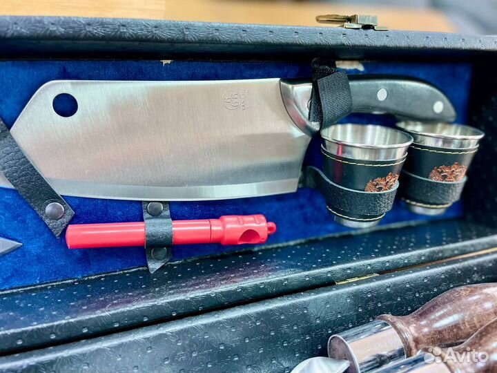 Набор шампуров в чемодане Подарочный