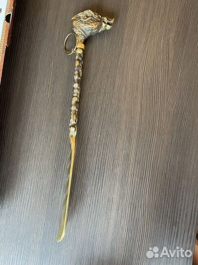 Ложка для обуви бронза