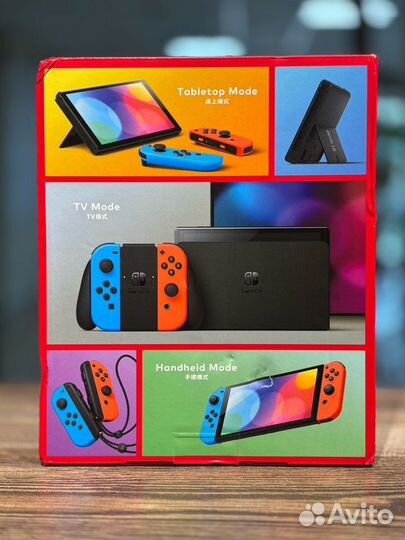 Nintendo Switch Oled 64Gb RedBlue Новый