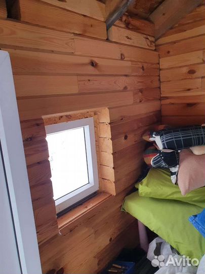 Детский игровой домик деревянный