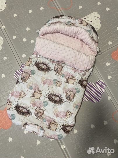 Конверт на выписку для девочки осень-зима