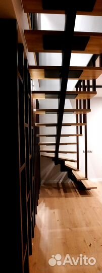 Лестница на металлокаркасе на весь срок службы дома