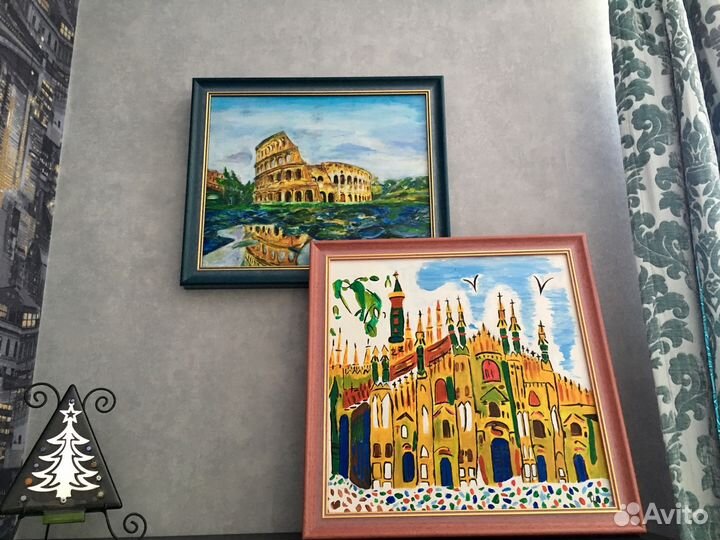 Картины маслом Рим и Mилан