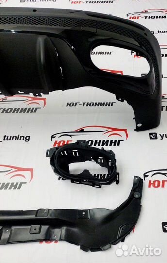 Диффузор GLB-class X247 в стиле GLB45 AMG Mercedes