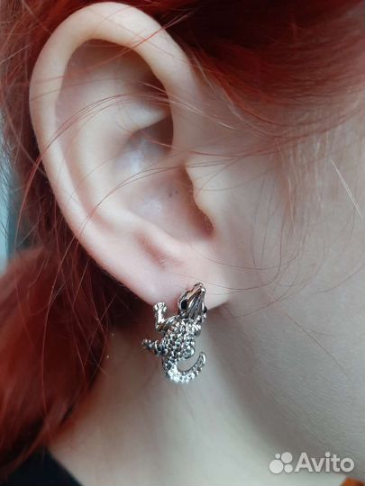 Серьги Крокодильчики