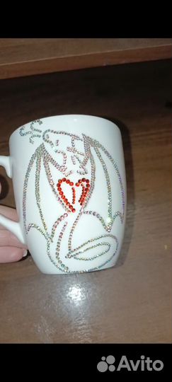 Кружка со стразами
