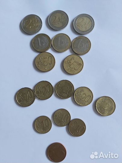 Монеты евро и евроценты
