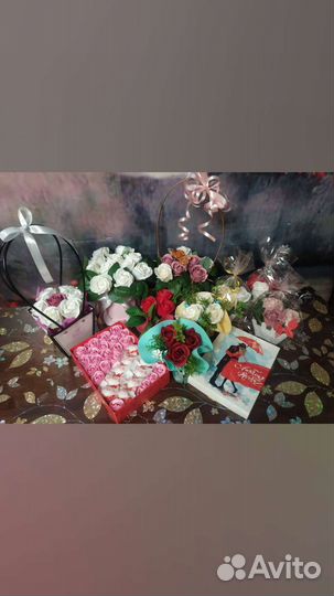 Букет цветов из мыла