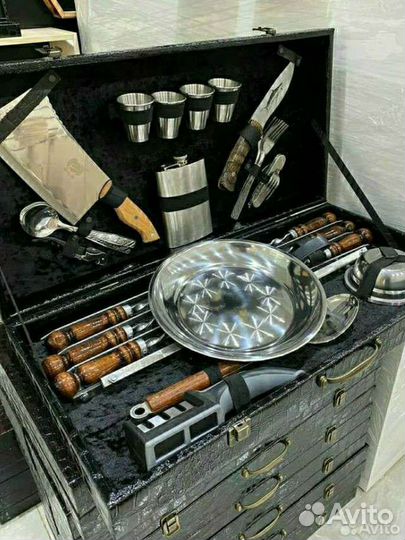 Шашлычный набор подарочный набор шампуров