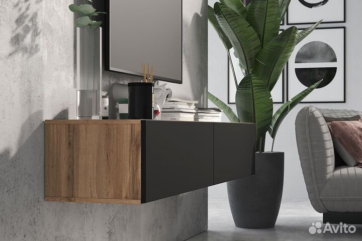 Навесная тумба тв Сомеро