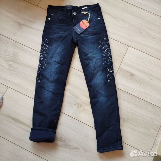 Утеплённые 3 цвета джинсы 128-164 Ostin новые