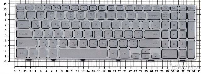 Клавиатура для Dell 15-7000 7537 с подсветкой