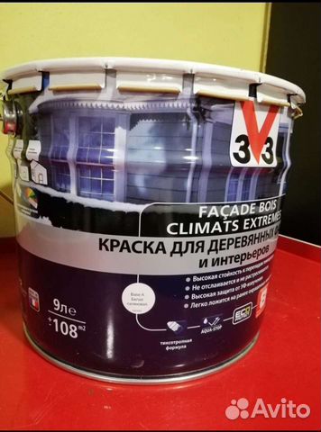 Краска для деревянных фасадов и интерьеров v33 climats extremes