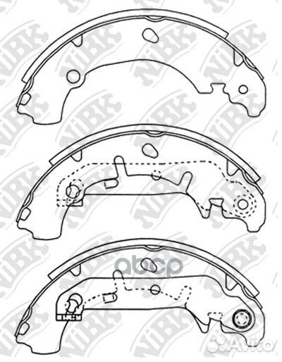 Колодки барабанные ford fiesta IV, fiesta V, FU