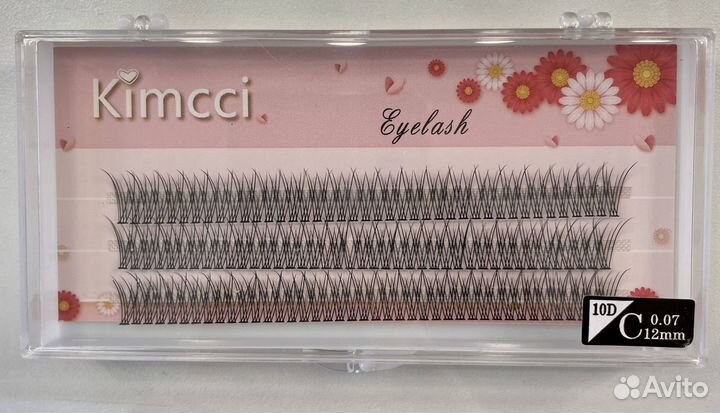 Накладные ресницы пучки Ласточкин хвост