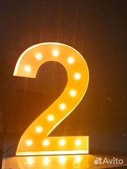 Цифра 2 на день рождения