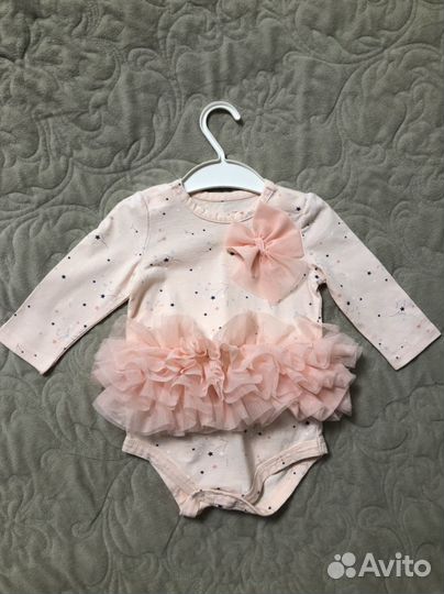 Боди платье для девочки 68