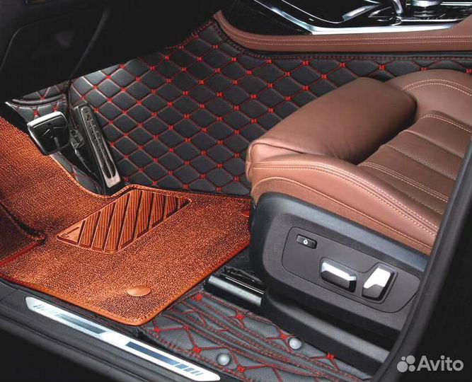 3D Коврики Mercedes S-класс из Экокожи