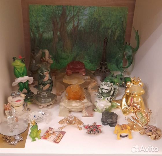 Сувениры лягушки статуэтки коллекция