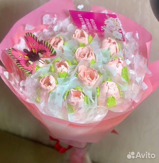 Букеты из зефира, шоколада, пряников