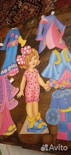 Бумажные куклы СССР с гардеробом