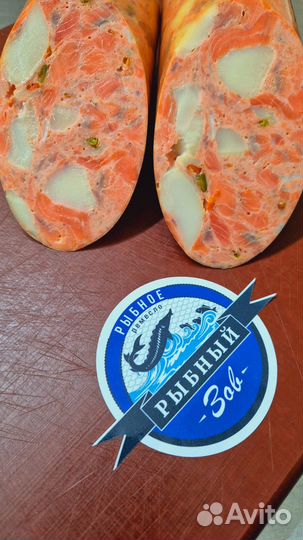 Рулет Шахматный, рыбные колбасы, юкола