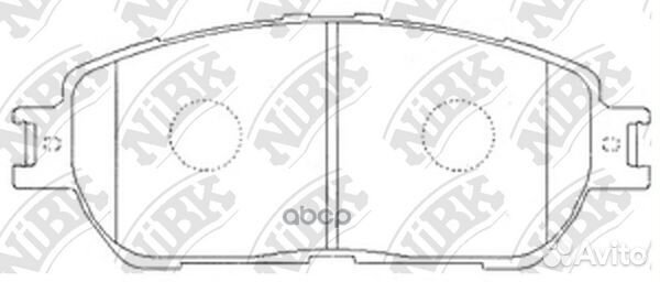 Колодки передние nibk PN1480 PN1480 NiBK