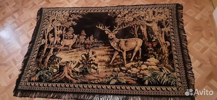 Ковёр с оленями 50-годов СССР Винтаж
