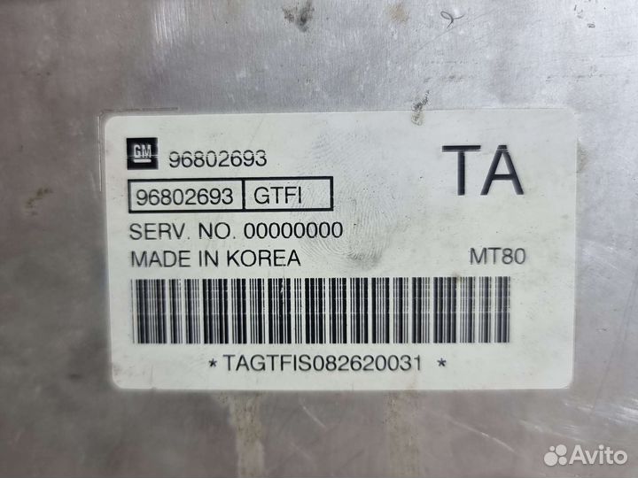 Эбу MT80 aveo 1.4