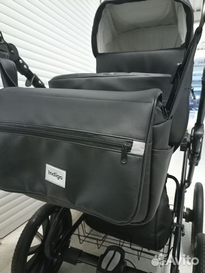 Коляска 2в1 индиго на гарантии