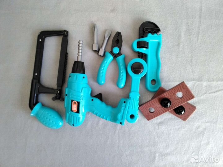 Набор инструментов детский с шуруповертом