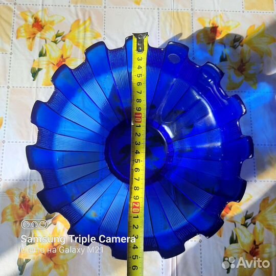 Салатник цветное стекло