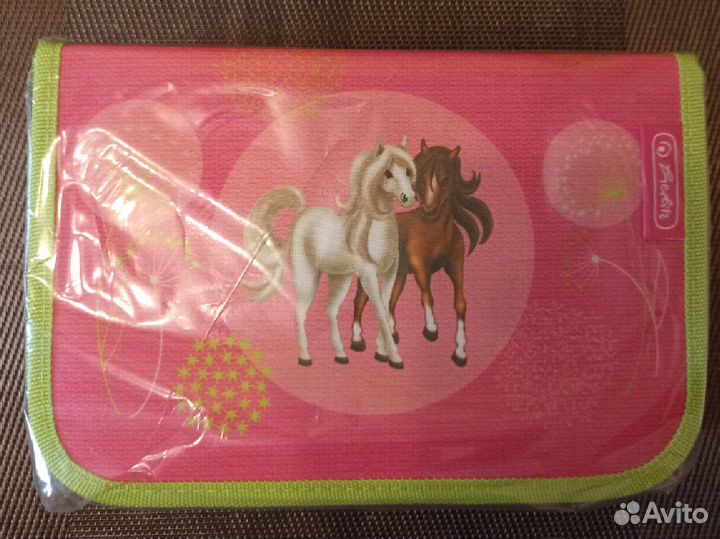 Пенал новый herlitz с наполнением