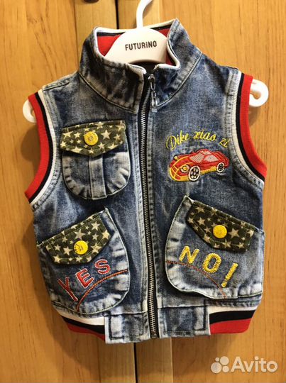 Джинсовая безрукавка