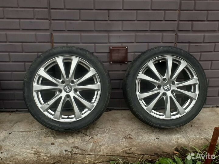 Литые диски NP-W R17 5x114 3 с резиной бу