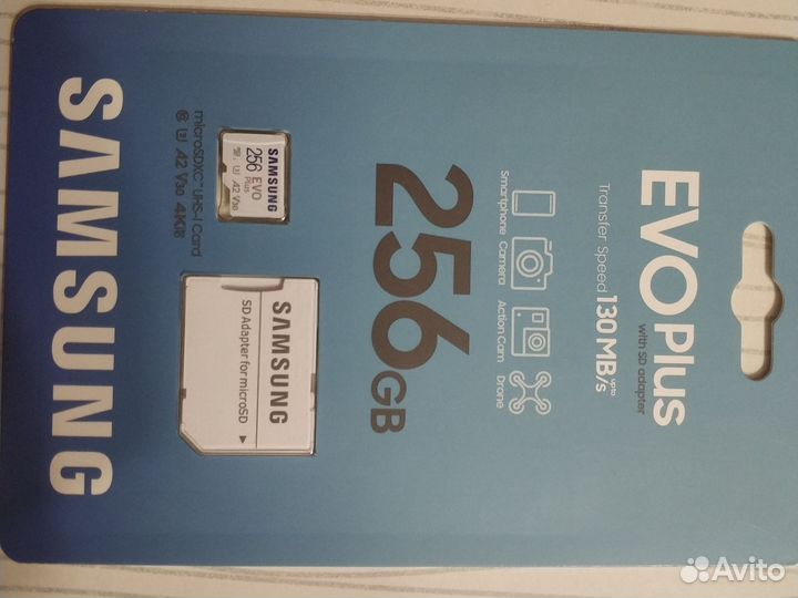 Карта памяти micro sd 256 samsung