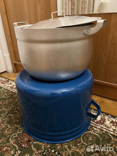 Алюмин. и эмалиров. советские кастрюли 20л